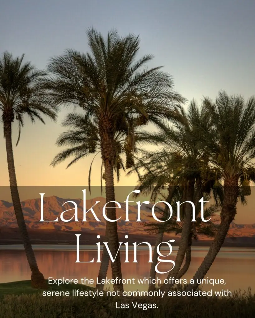Enjoy rare lakefront homes in Desert Shores and Lake Las Vegas, offering peace, water views, and recreation.
