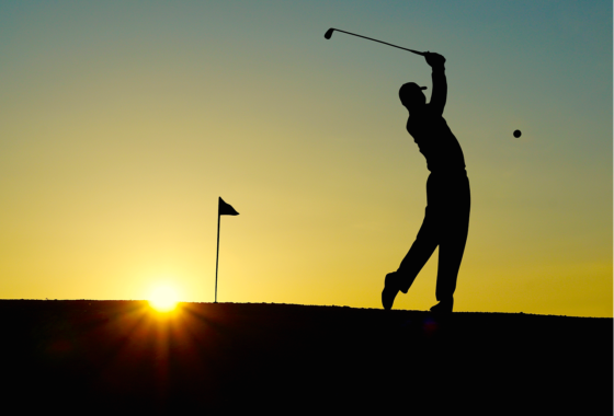 golf, golfed, sunset, sports, golfer, golf clubs, single hole flag, outdoor, man, human, fitness, active, elegant, golf, golf, golf, nature, golf, golf