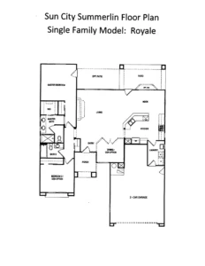 Single Family Sun City Summerlin1519 Model_Royale