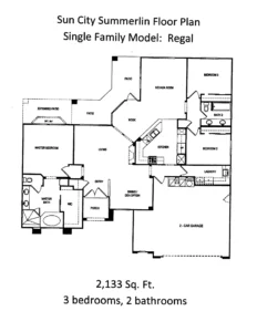 Single Family Sun City Summerlin2133 Model_Regal