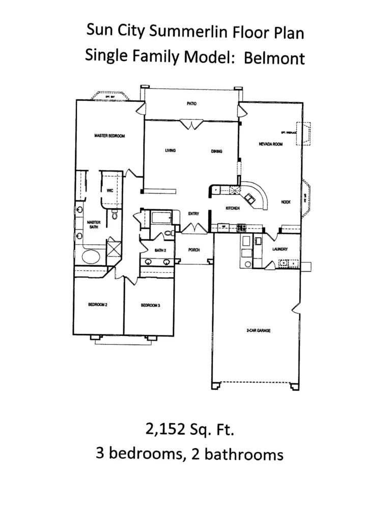 Single Family Sun City Summerlin2152 Model_Belmont