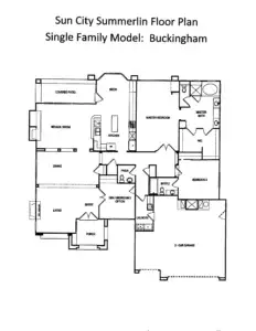 Buckingham floor plan in sun city summerlin