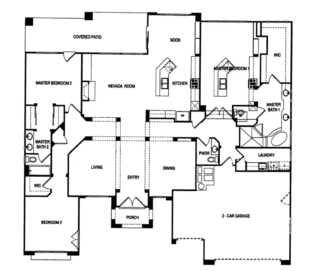 Aristocrat floor plan in Sun City Summerlin