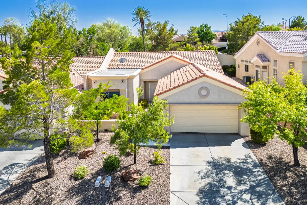 Townhomes in Sun City Summerlin with additional HOA sub-association fees