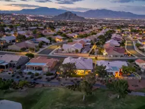 Aristocrat floor plan sun city summerlin drone (18)