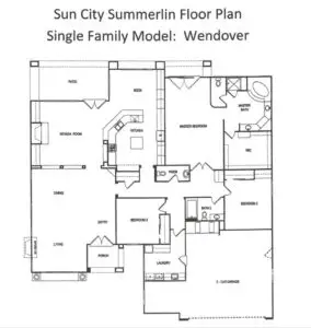 Wendover floorplan in Sun City Summerlin