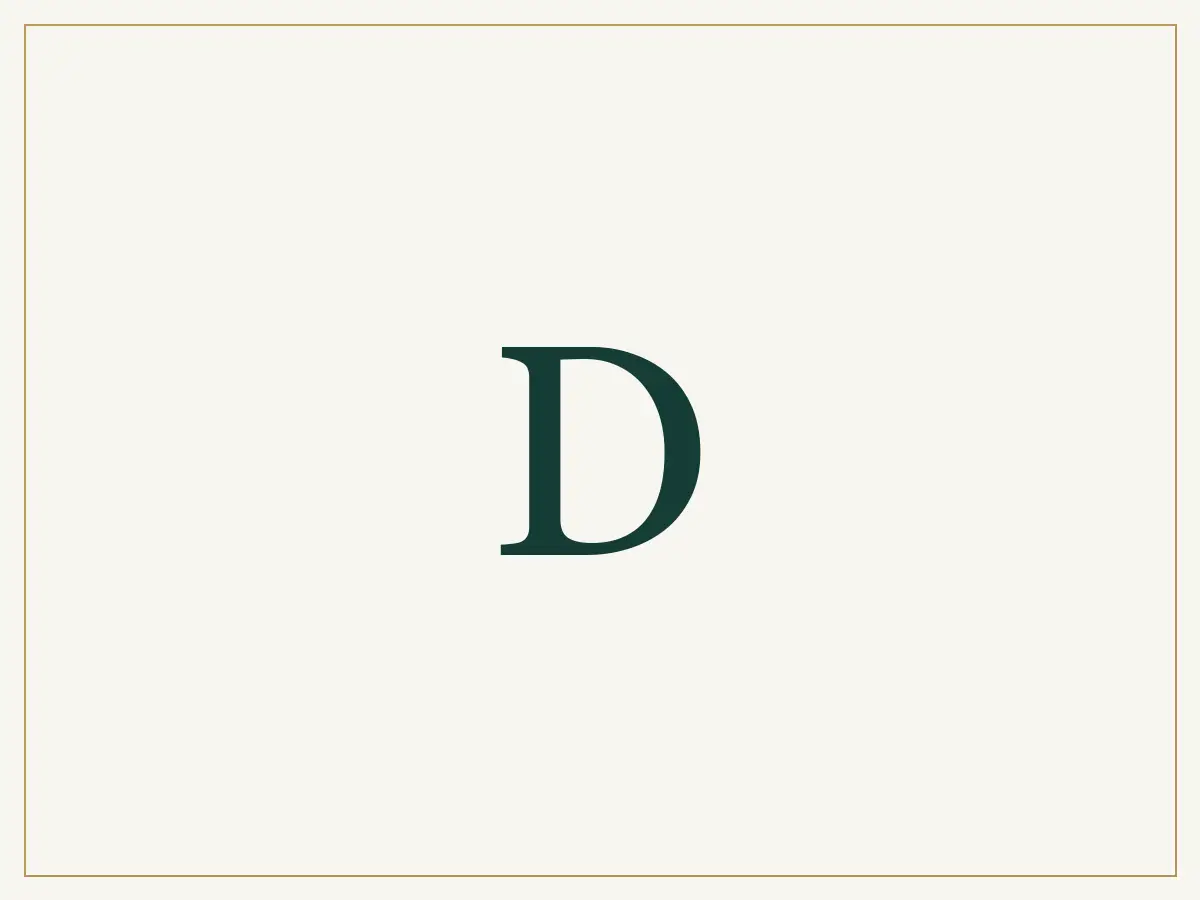 Letter D placeholder; no community photograph