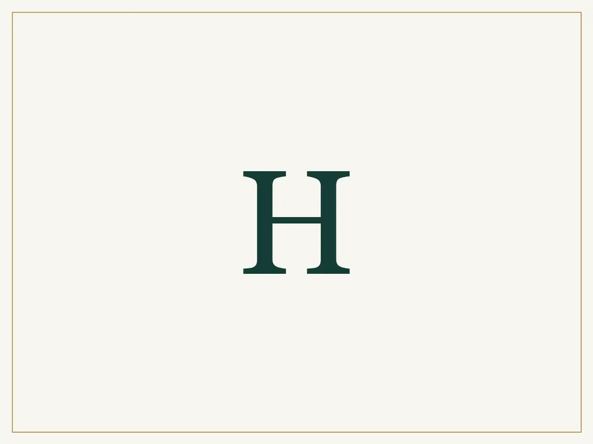 Letter H placeholder; no community photograph